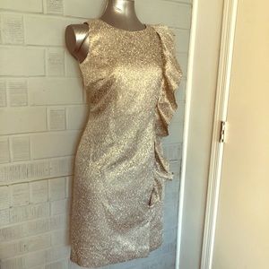 Gorgeous metallic dress lby Tahari, size 4